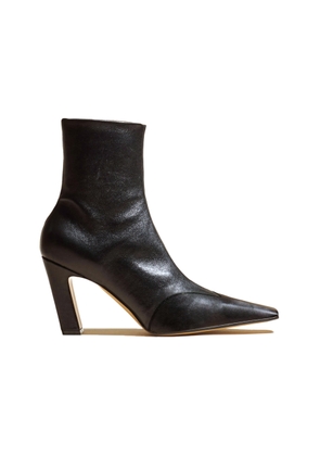 Khaite Nevada Leather Ankle Boots - Moda Operandi