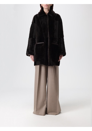 Fur Coat MAX MARA Woman color Brown