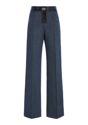 Ferragamo Cotton Denim Trousers - Moda Operandi