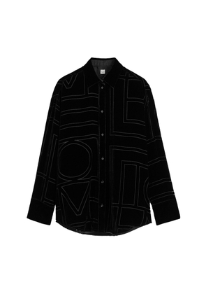 Toteme Oversized Devoré Shirt - Moda Operandi