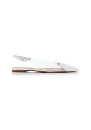 ALAÏA Le Cœur PVC Slingback Flats - Moda Operandi