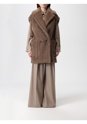 Fur Coat MAX MARA Woman color Brown