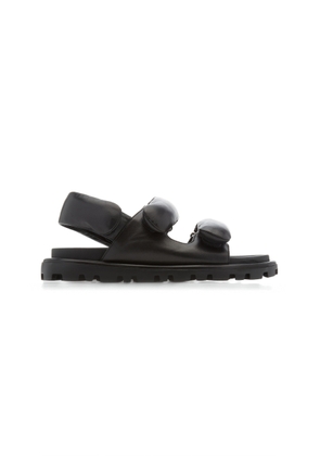 Miu Miu Lifestyle Puffy Leather Sandals - Moda Operandi