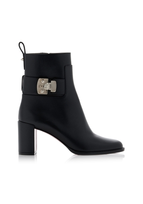 Christian Louboutin Booty Lock 70mm Leather Ankle Boots - Moda Operandi