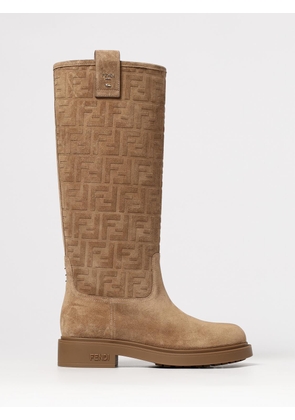 Boots FENDI Woman color Bronze