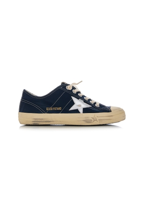 Golden Goose V-Star 2 Leather-Trimmed Denim Sneakers - Moda Operandi