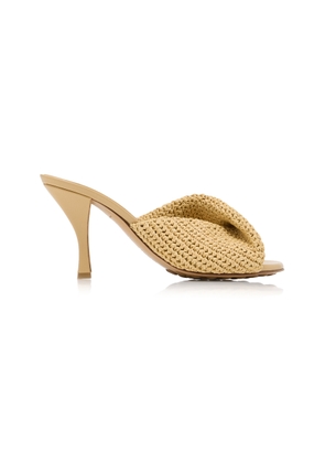 Bottega Veneta Blink Crocheted Raffia Mules - Moda Operandi