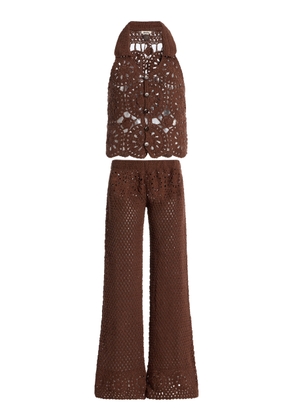 Akoia Swim Exclusive Crocheted Cotton Pant Set - Moda Operandi