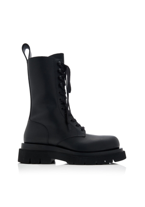 Bottega Veneta Lug Lace-Up Boot Military Calf - Moda Operandi