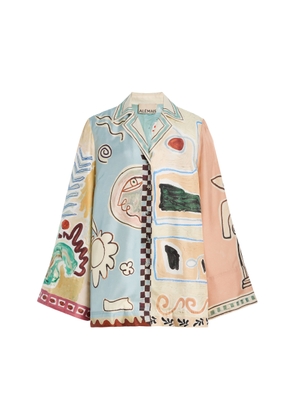ALÉMAIS Michelle Silk-Twill Shirt - Moda Operandi