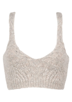 Simkhai Elsa wool-blend knit bra