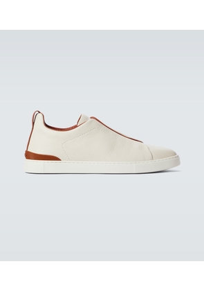 Zegna Triple Stitch leather sneakers