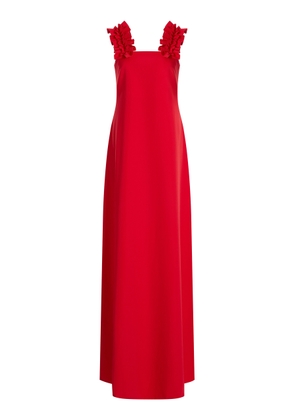 Greta Constantine Oany Embroidered Stretch-Crepe Maxi Dress - Moda Operandi