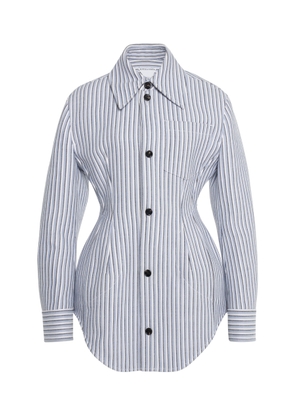 Bottega Veneta Light Structured Cotton Stripe Jacket - Moda Operandi