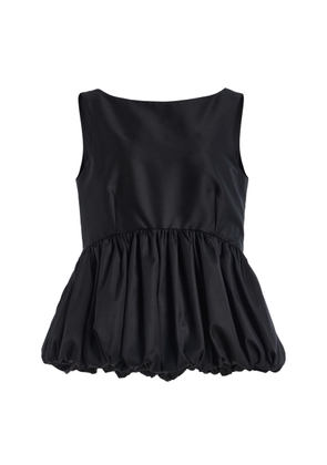 Róhe Voluminous Wool Peplum Top - Moda Operandi