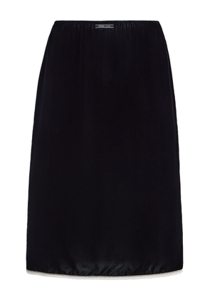 Prada Velvet Midi Skirt - Moda Operandi