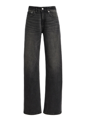 EB Denim Alida Stretch Mid-Rise Loose Bowed Jeans - Moda Operandi