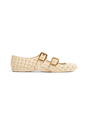 Bottega Veneta Amy Mary-Jane Rubber Ballet Flats - Moda Operandi