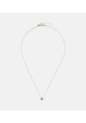 Persee 18kt gold necklace with diamonds and enamel