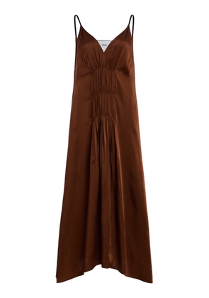 Prada Crepe-Satin Midi Dress - Moda Operandi