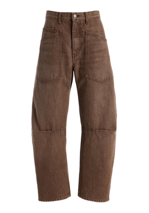 NILI LOTAN Shon Rigid Mid-Rise Barrel-Leg Jeans - Moda Operandi
