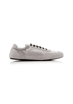 Prada Collapse Suede-Trimmed Re-Nylon Sneakers - Moda Operandi
