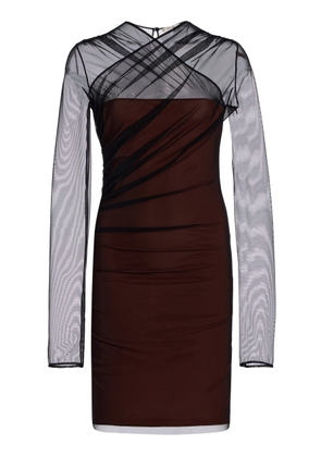 Nensi Dojaka Draped Tulle Mini Dress - Moda Operandi