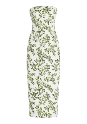 Emilia Wickstead Leila Strapless Taffeta Midi Dress - Moda Operandi