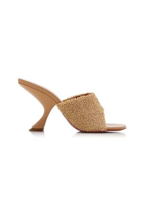 Amina Muaddi Taylor Raffia Sandals - Moda Operandi