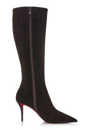 Christian Louboutin Miss Z 80mm Veau Velours Knee Boots - Moda Operandi