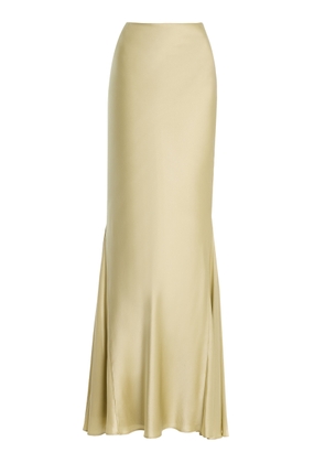 De La Vali Exclusive Suelo Silk-Blend Satin Maxi Skirt - Moda Operandi