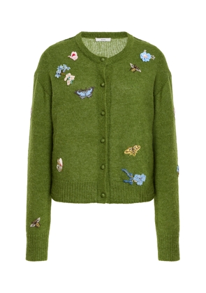 Erdem Embellished Alpaca-Blend Cardigan - Moda Operandi