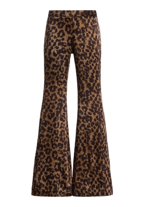 FRANÇOISE Zaoua Leopard Silk Pants - Moda Operandi