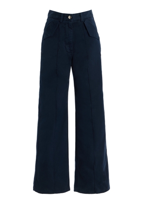 RÙADH The Odette High-Rise Cotton-Sateen Pants - Moda Operandi