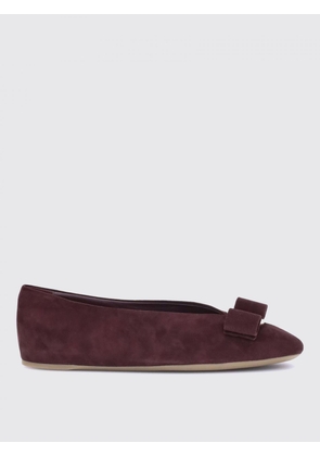 Ballet Flat FERRAGAMO Woman color Wine