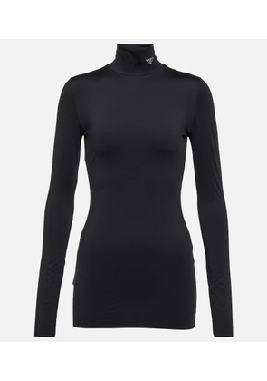 Prada Logo jersey high-neck top