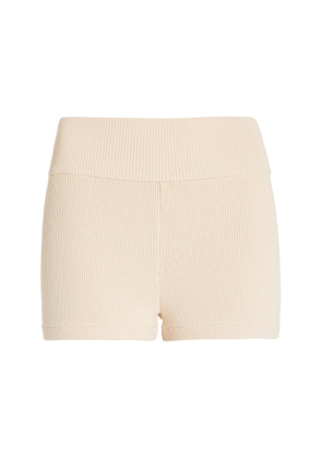 ELCE Sol Ribbed-Knit Shorts - Moda Operandi