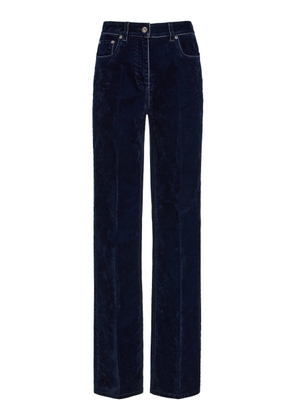 Ferragamo Cotton-Blend Velvet Trousers - Moda Operandi