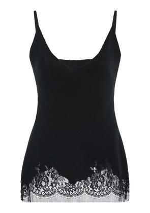 The Row Makka Lace-Trimmed Silk Top - Moda Operandi