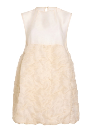 Khaite Blair Linen-Silk Gauze Mini Dress - Moda Operandi