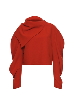 A.W.A.K.E. MODE Draped Crepe Top - Moda Operandi