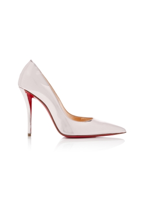 Christian Louboutin Miss Z 100mm Metallic Leather Pumps - Moda Operandi