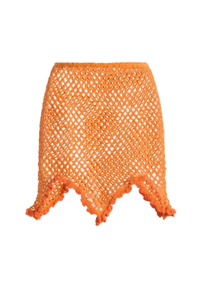 Akoia Swim Exclusive Crocheted Cotton Mini Skirt - Moda Operandi