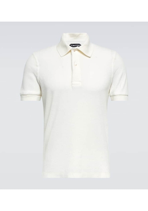 Tom Ford Cotton-blend terry polo shirt