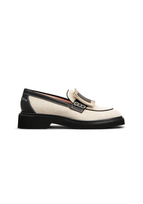 Roger Vivier Viv' Rangers Leather-Trimmed Loafers - Moda Operandi