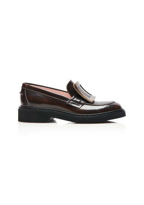 Roger Vivier Viv' Rangers Leather Loafers - Moda Operandi