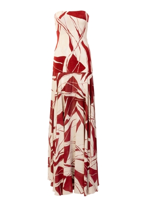 Silvia Tcherassi Muriel Strapless Jersey Maxi Dress - Moda Operandi