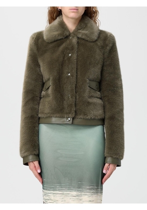 Fur Coat PATRIZIA PEPE Woman color Military