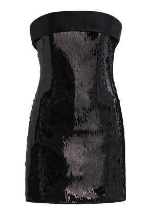 Sergio Hudson Strapless Sequined Mini Dress - Moda Operandi