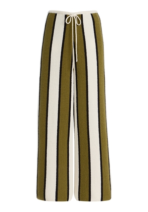 Zulu & Zephyr Striped Cotton-Blend Textured-Knit Pants - Moda Operandi